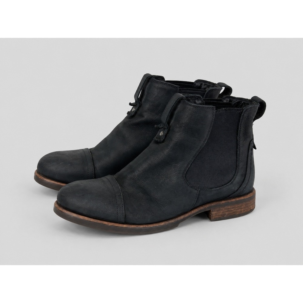 UGG Freamon Cap Toe Chelsea Boots Mens 10.5 Black Leather Ankle Work Goprcore
